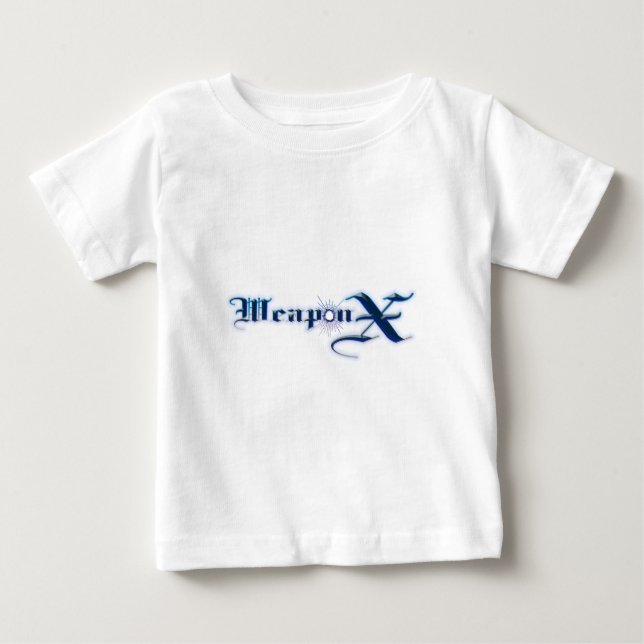 Camiseta De Bebé Azul del arma X (Anverso)
