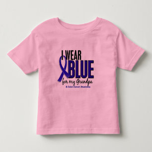 Camiseta De Bebé Azul del desgaste del cáncer de colon I para mi