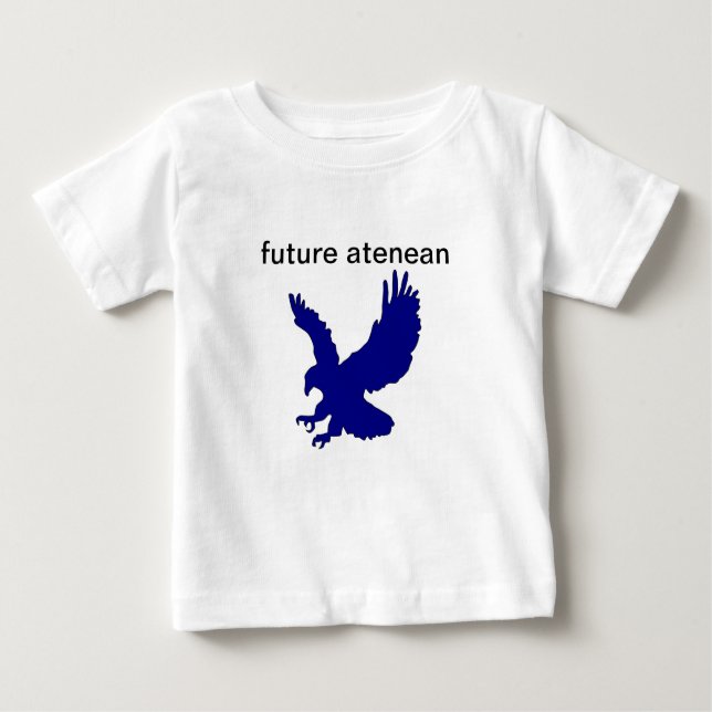 Camiseta De Bebé Azul Eagle de Ateneo (Anverso)