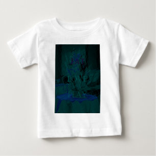 Camiseta De Bebé Azul Francés  Amar Comer  Jugar Colores de flores 