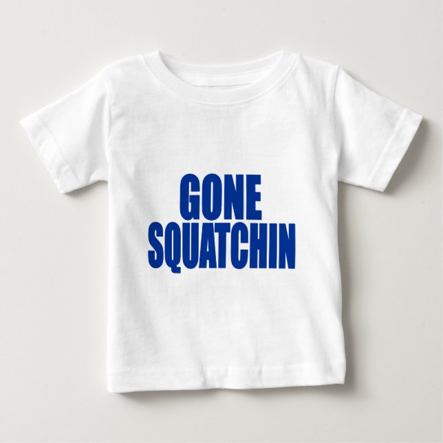 Camiseta De Bebé Azul IDO del SQUATCHIN de Bobo original y (Anverso)
