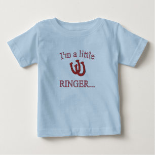 Camiseta De Bebé Azul infantil de T-Camisa-Lite del cabeceo de