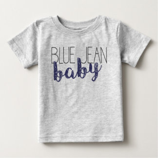 Camiseta De Bebé Azul Jean Baby Pop Cultura Novedad Música