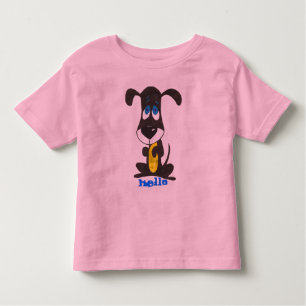 CAMISETA DE BEBÉ AZUL OYE PUPPY, HOLA