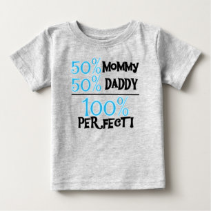 Camiseta De Bebé Azul Perfecto 100