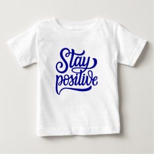 Camiseta De Bebé Azul positivo