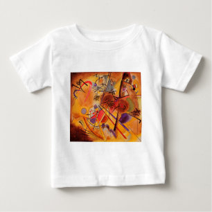Camiseta De Bebé Azul rojo amarillo amarillo marrón de Kandinsky