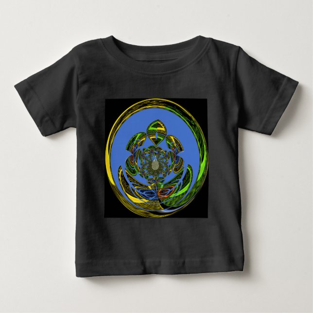 Camiseta De Bebé Azul tradicional (Anverso)