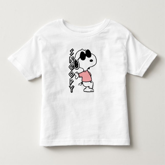 Camiseta De Bebé B07CH4K8H4_Cacahuetes Snoopy Joe Cool (Anverso)