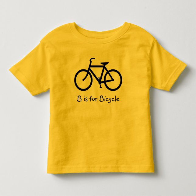 Camiseta De Bebé B es para bicicleta (Anverso)