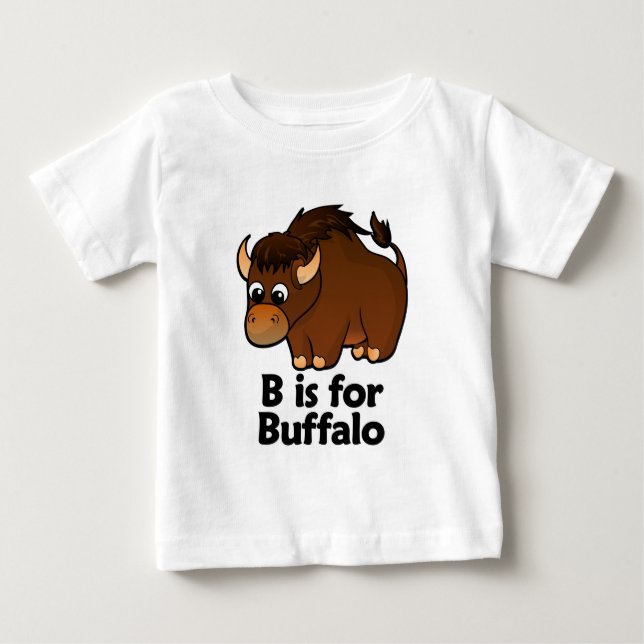 Camiseta De Bebé B está para el búfalo (Anverso)