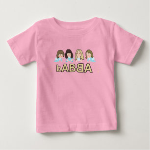 Camiseta De Bebé bABBA - bebés musicales y pequeñas reinas bailarin