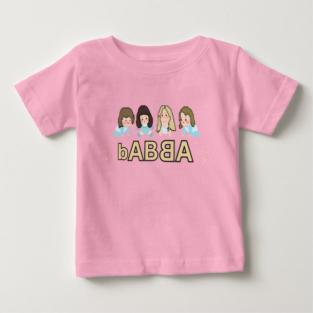 Camiseta De Bebé bABBA - musical babies and little dancing queens (Anverso)