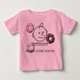 Camiseta De Bebé Babies ama a Donuts