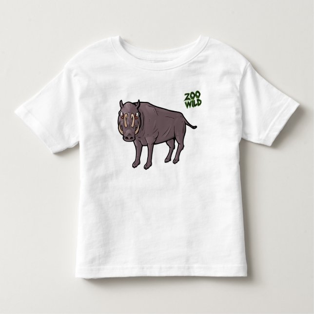 Camiseta De Bebé Babirusa de Buru (Anverso)