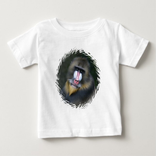Camiseta De Bebé Baboon Face Infantil Creeper (Anverso)
