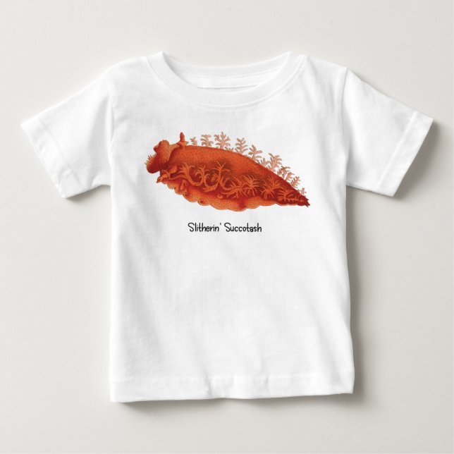 Camiseta de bebé Babosa de Mar Slitherin' Succotas (Anverso)