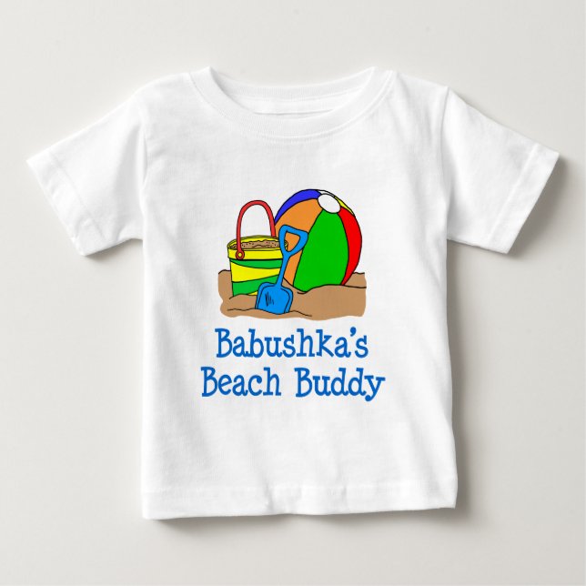 Camiseta De Bebé Babushka Beach Buddy (Anverso)