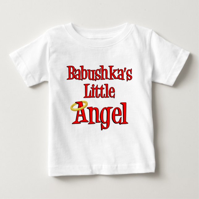 Camiseta De Bebé Babushka Little Angel (Anverso)