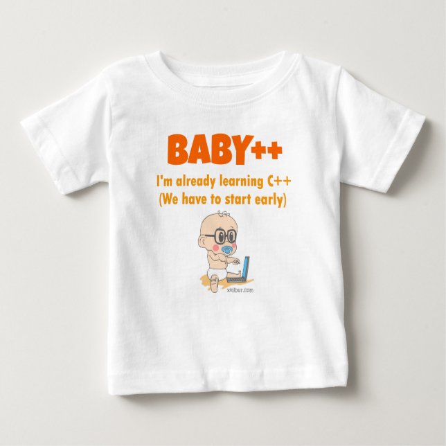 Camiseta De Bebé Baby ++ (Anverso)