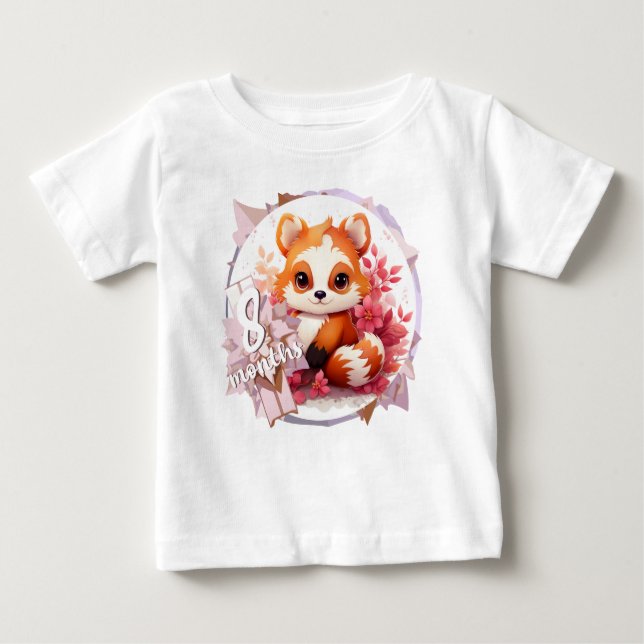 Camiseta De Bebé Baby - 8 months too (Anverso)