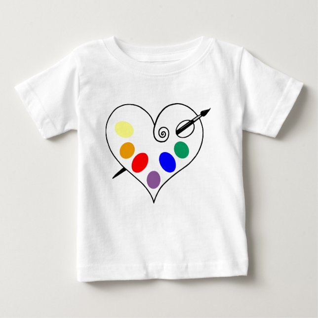 Camiseta De Bebé Baby Artist (Anverso)