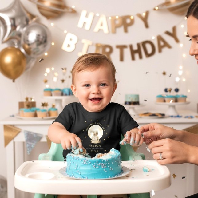 Camiseta De Bebé Baby Astronaut First Birthday Moon Stars Graphic  (Subido por el creador)