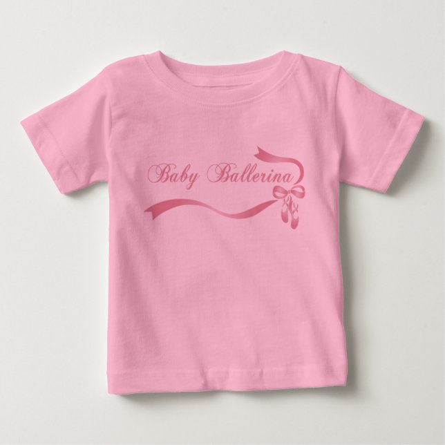 Camiseta De Bebé Baby Ballerina Toddler Ruffle Tee (Anverso)