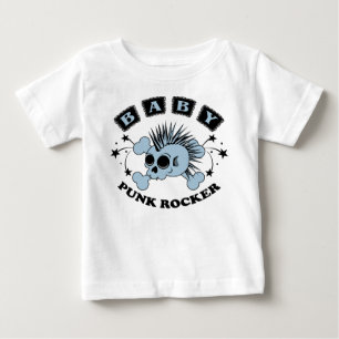 Camiseta De Bebé Baby Boy Punk Skull