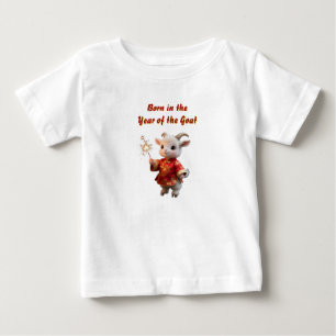 Camiseta De Bebé Baby Cabra con Bengalas Baby Tee