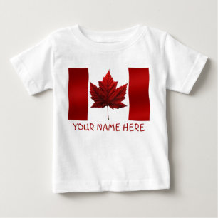 Camiseta De Bebé Baby Canada Flag Souvenir Organic One Piece