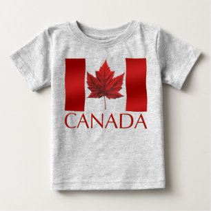 Camiseta De Bebé Baby Canada Flag Souvenir Organic One Piece