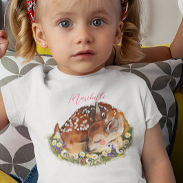 Camiseta De Bebé Baby Deer Chica
