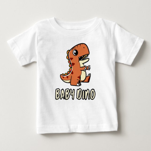 Camiseta De Bebé Baby Dino (Anverso)