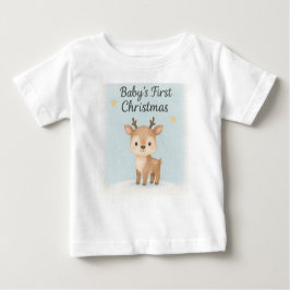 Camiseta De Bebé Baby first christmas reindeer cute festive family