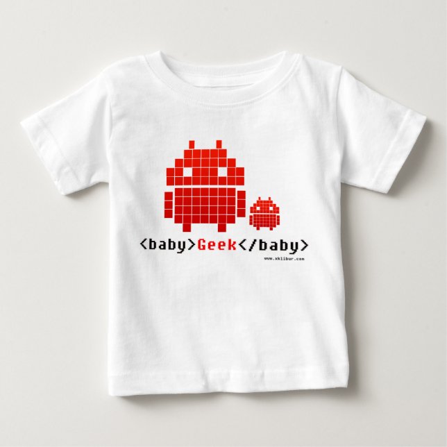 Camiseta De Bebé Baby Geek (Anverso)