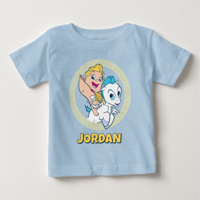 Camiseta De Bebé Baby Hercules Riding Pegasus Baby T-Shirt (Anverso)