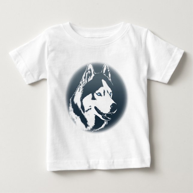 Camiseta De Bebé Baby Husky Romper Siberian Husky Romper Personaliz (Anverso)