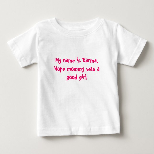 Camiseta De Bebé Baby Karma (Anverso)