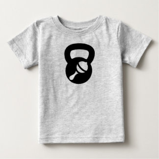 Camiseta De Bebé baby kettlebell creeper