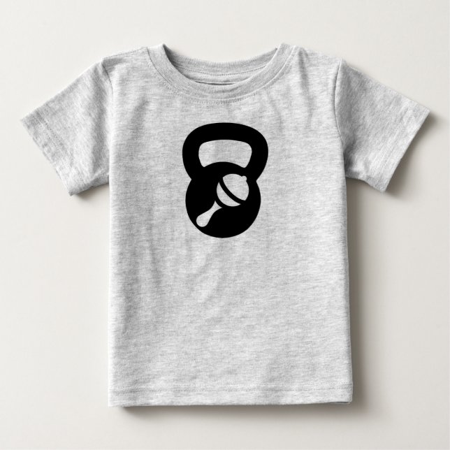 Camiseta De Bebé baby kettlebell creeper (Anverso)