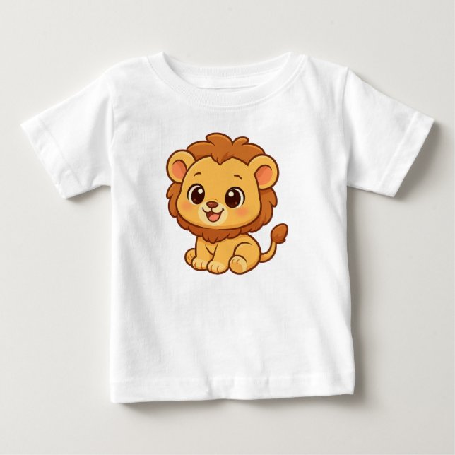 Camiseta De Bebé Baby Lion (Anverso)
