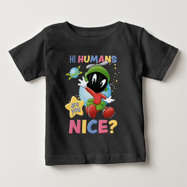 Camiseta De Bebé Baby MARVIN THE MARTIAN™| Hi Humans (Anverso)