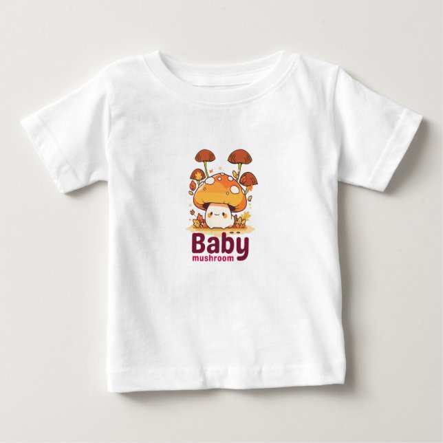 Camiseta De Bebé Baby Mushroom (Anverso)