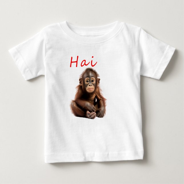 Camiseta De Bebé Baby Orangutan (Anverso)