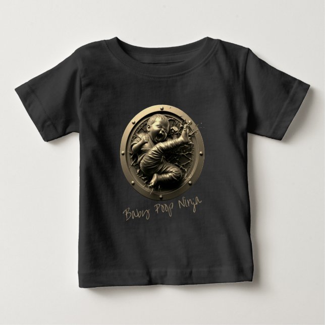 Camiseta De Bebé Baby Poop Ninja (Anverso)