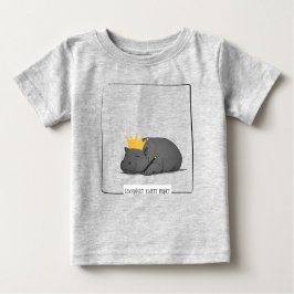 Camiseta De Bebé Baby Pygmy Hippo-Goodnight Sweet Prince