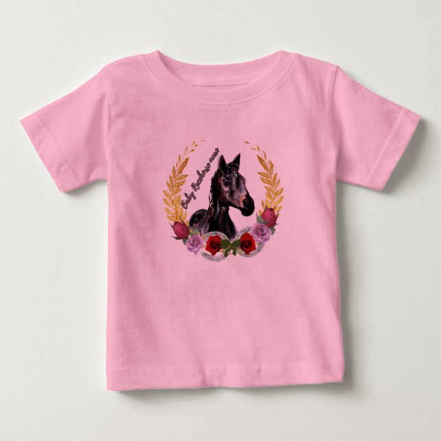 Camiseta De Bebé baby racehorse mare gana la carrera (Anverso)