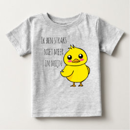 Camiseta De Bebé Baby reveal Niet meer in mijn eendje schattig