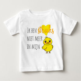 Camiseta De Bebé Baby reveal Niet meer in mijn eendje schattig